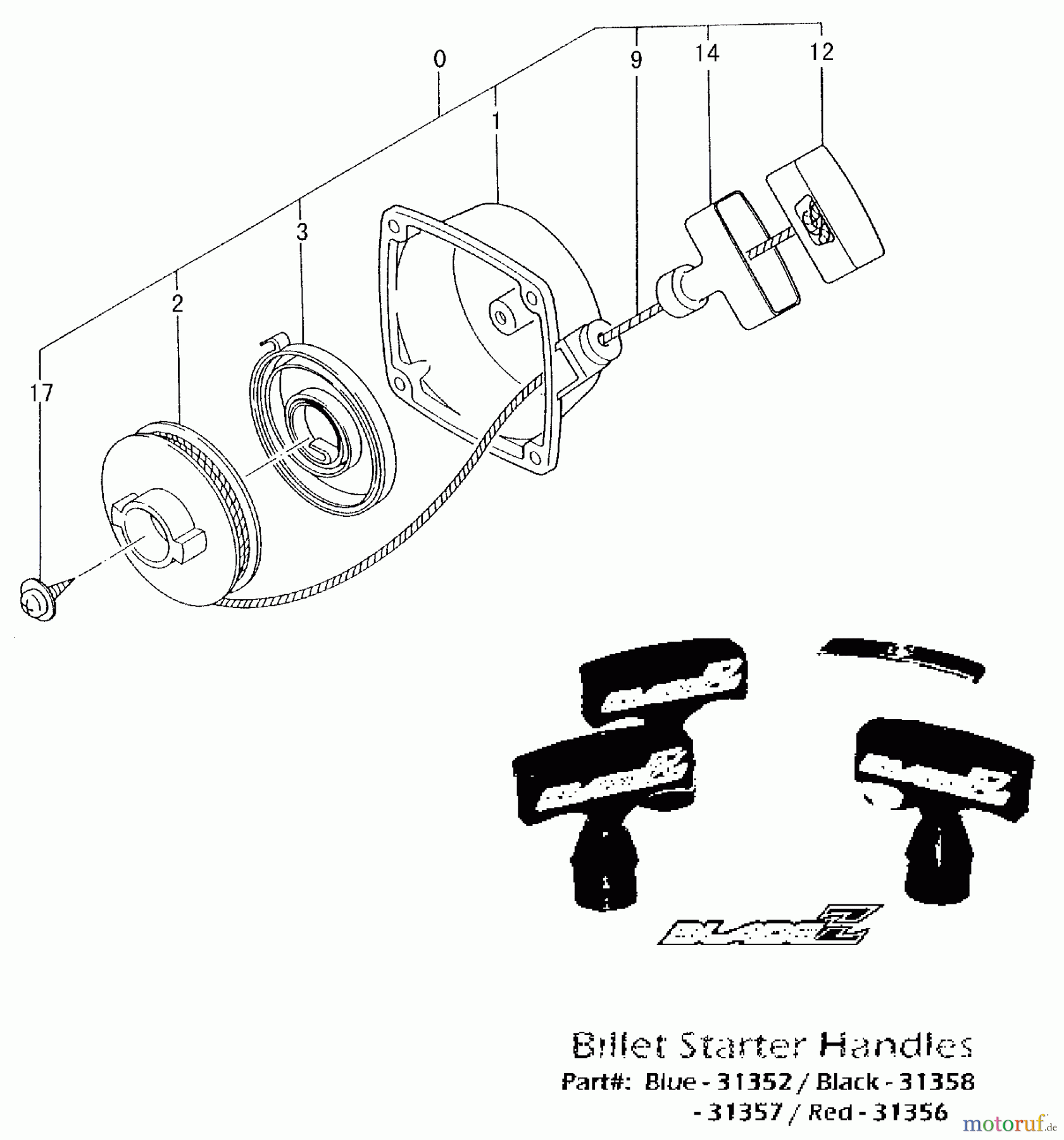 Tanaka Motoren PF-4210 - Tanaka Utility / Scooter Engine Recoil Starter