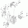 Tanaka PF-4010 - Utility / Scooter Engine W/O Fuel Tank Ersatzteile Muffler, Muffler Cover