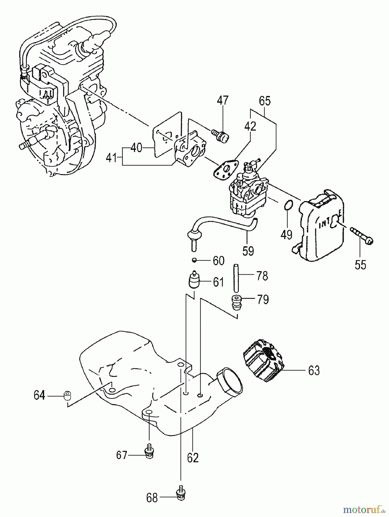 Tanaka Motoren TC-2300 - Tanaka Utility / Scooter Engine Fuel System