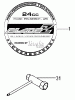Tanaka TC-2501 - Utility / Scooter Engine Ersatzteile Decal & Tool