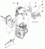 Tanaka TC-355 - Utility / Scooter Engine Ersatzteile Muffler, Clutch
