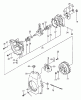 Tanaka TC-47R - Utility / Scooter Engine Ersatzteile Crankcase, Flywheel, Starter Pulley