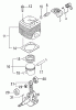 Tanaka TC-47R - Utility / Scooter Engine Ersatzteile Cylinder, Piston