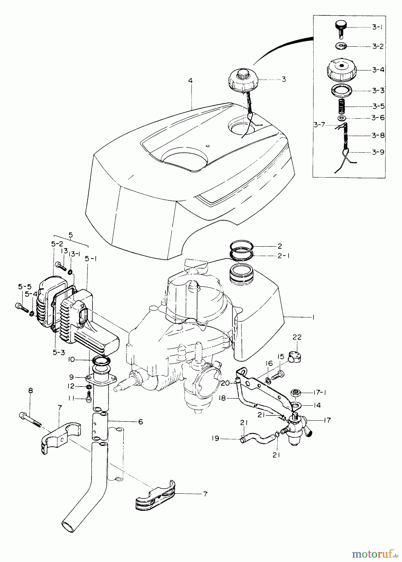  Tanaka Botsmotoren TOB-12B - Tanaka 1.2HP Outboard Motor Shroud