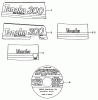 Tanaka TOB-300 - 3HP Outboard Motor Ersatzteile Decals