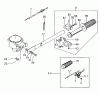 Tanaka TOB-300 - 3HP Outboard Motor Ersatzteile Steering Arm, Throttle, Twist Grip