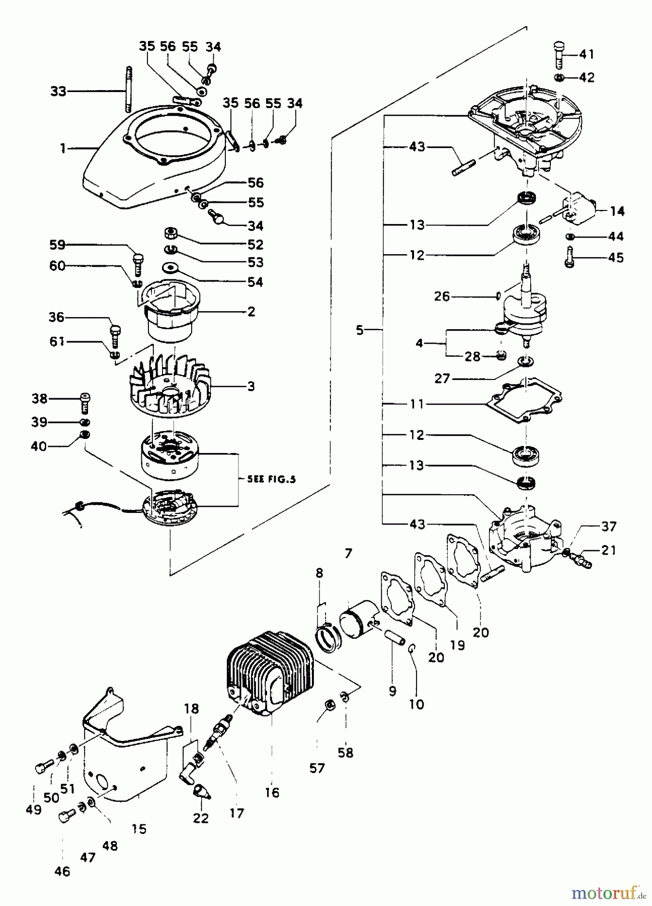  Tanaka Botsmotoren TOB-550 - Tanaka 5.5HP Outboard Motor Engine