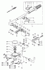 Tanaka TOB-550 - 5.5HP Outboard Motor Ersatzteile Steering Arm & Clutch Case