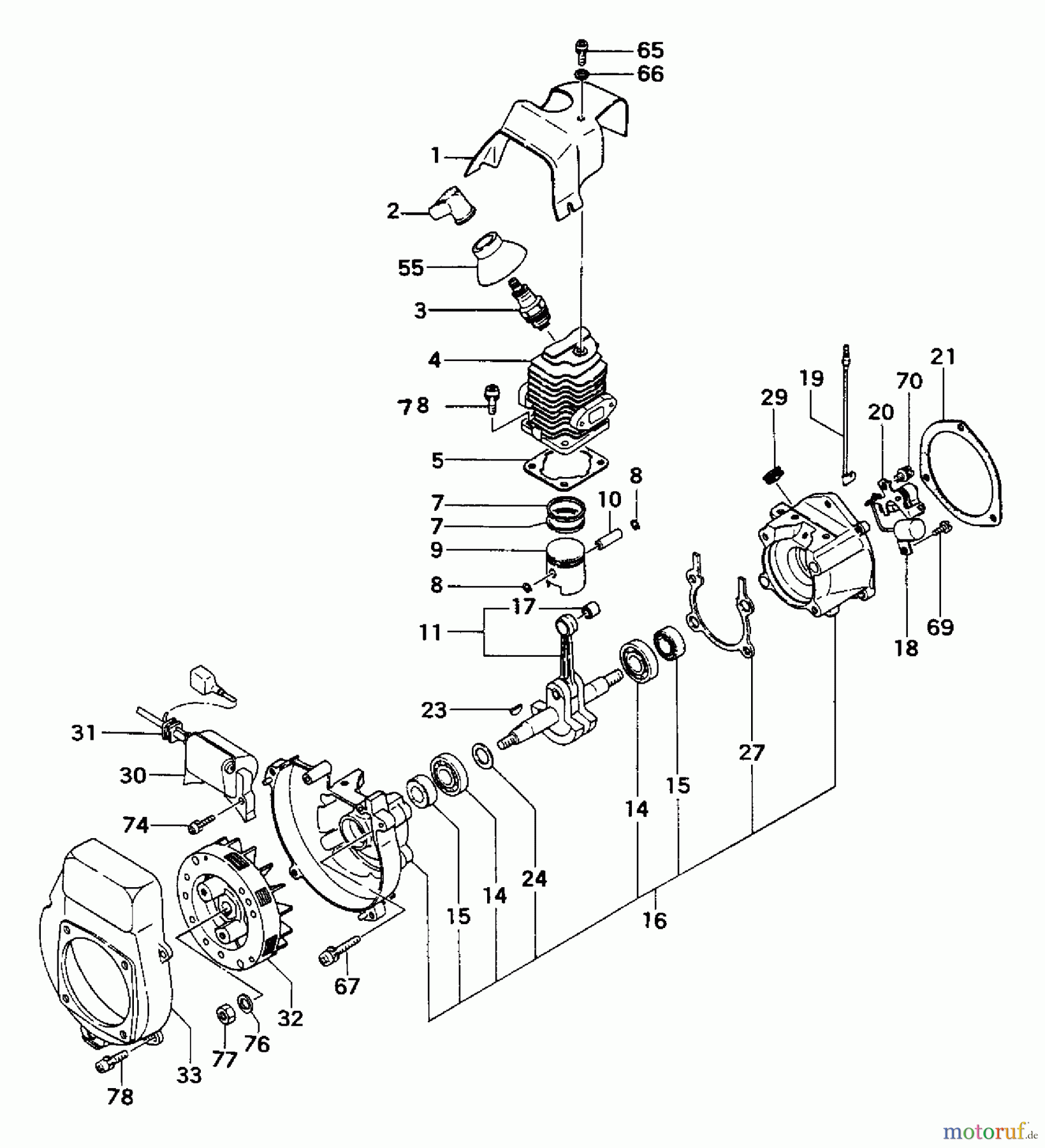 Tanaka Heckenscheeren THT-162 - Tanaka Hedge Trimmer Engine