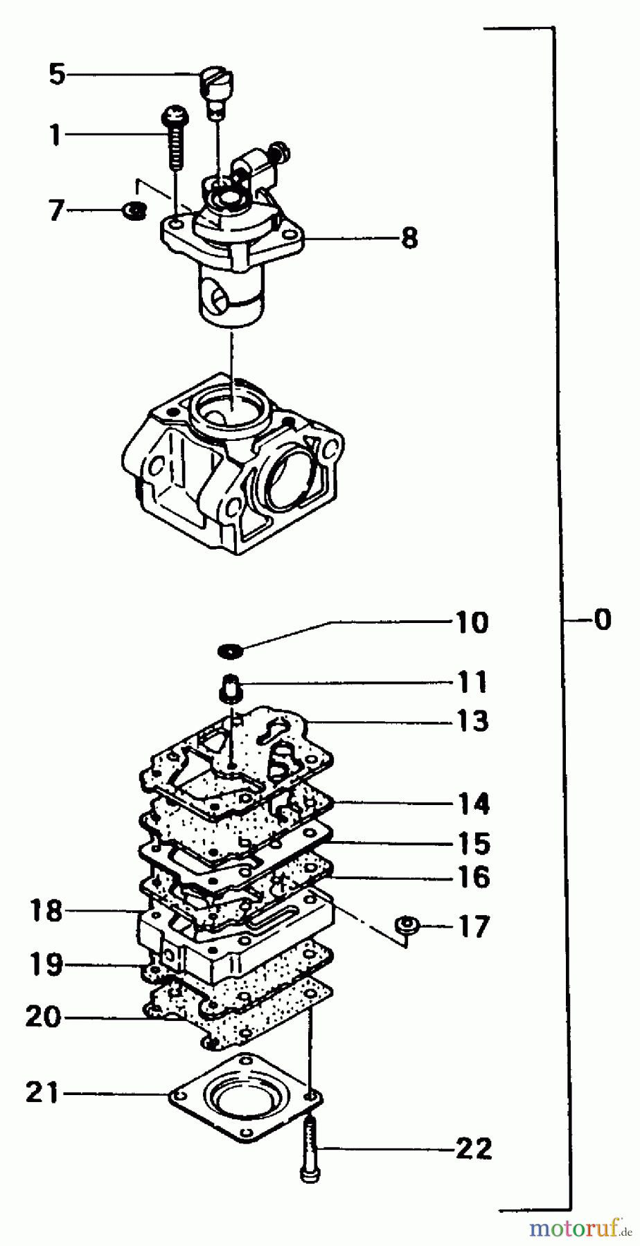 Tanaka Heckenscheeren THT-210 - Tanaka Hedge Trimmer Carburetor
