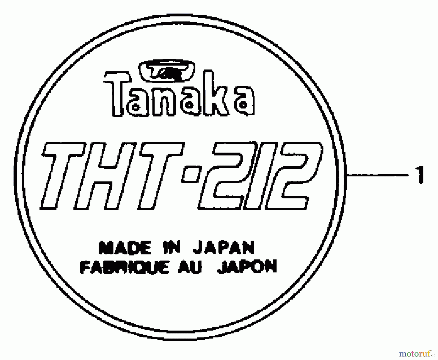 Tanaka Heckenscheeren THT-212 - Tanaka Hedge Trimmer Marks