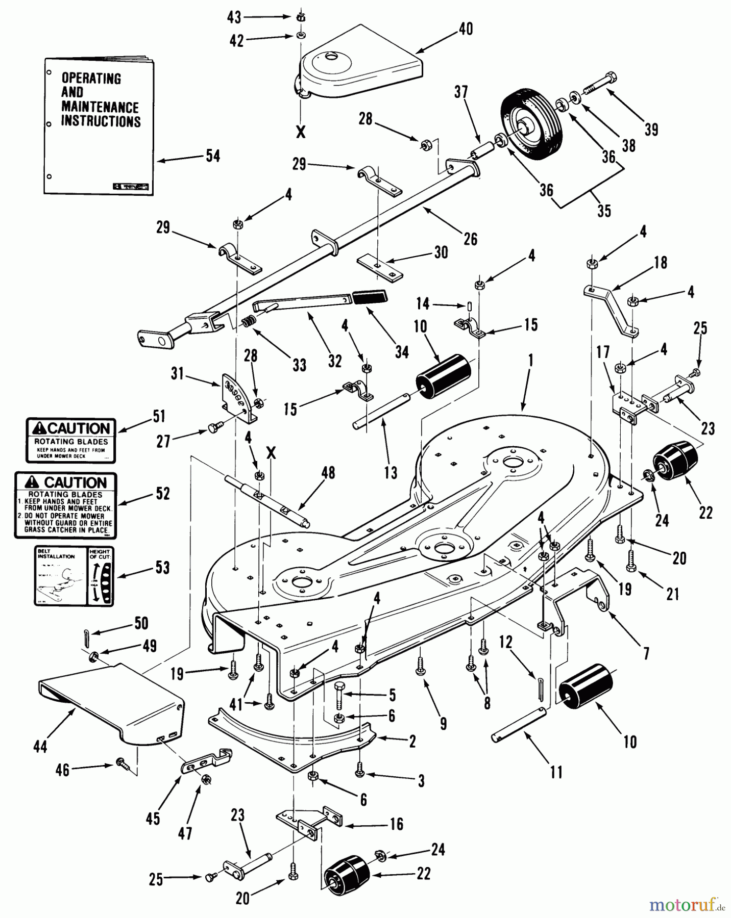 Toro Neu Mowers, Deck Assembly Only 05-60SC01 - Toro 60