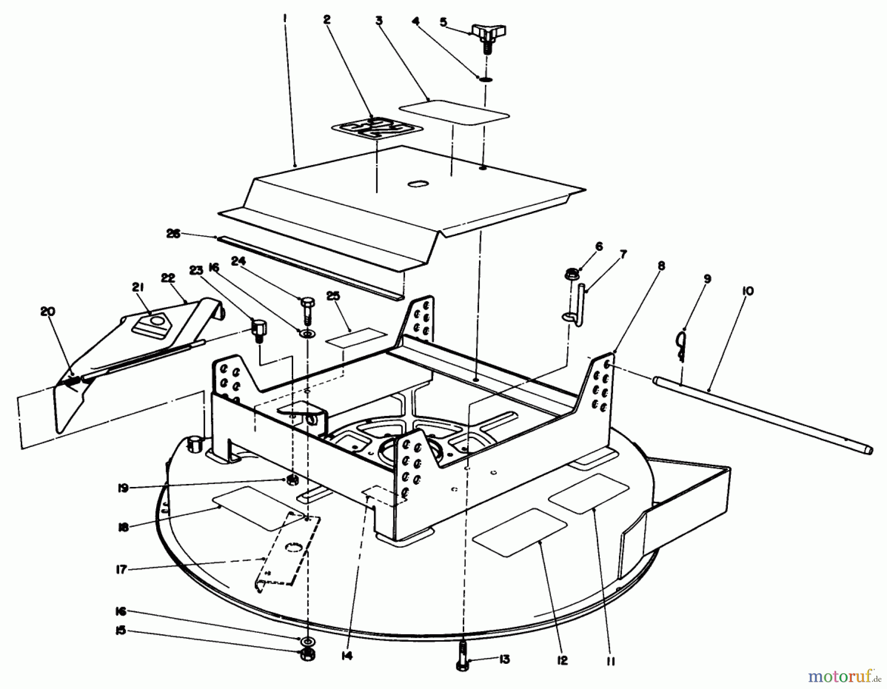 Toro Neu Mowers, Deck Assembly Only 30133 - Toro 32
