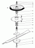 Toro 30133 - 32" Recycler Mower, 1990 (0000001-0999999) Ersatzteile DRIVE SPINDLE ASSEMBLY