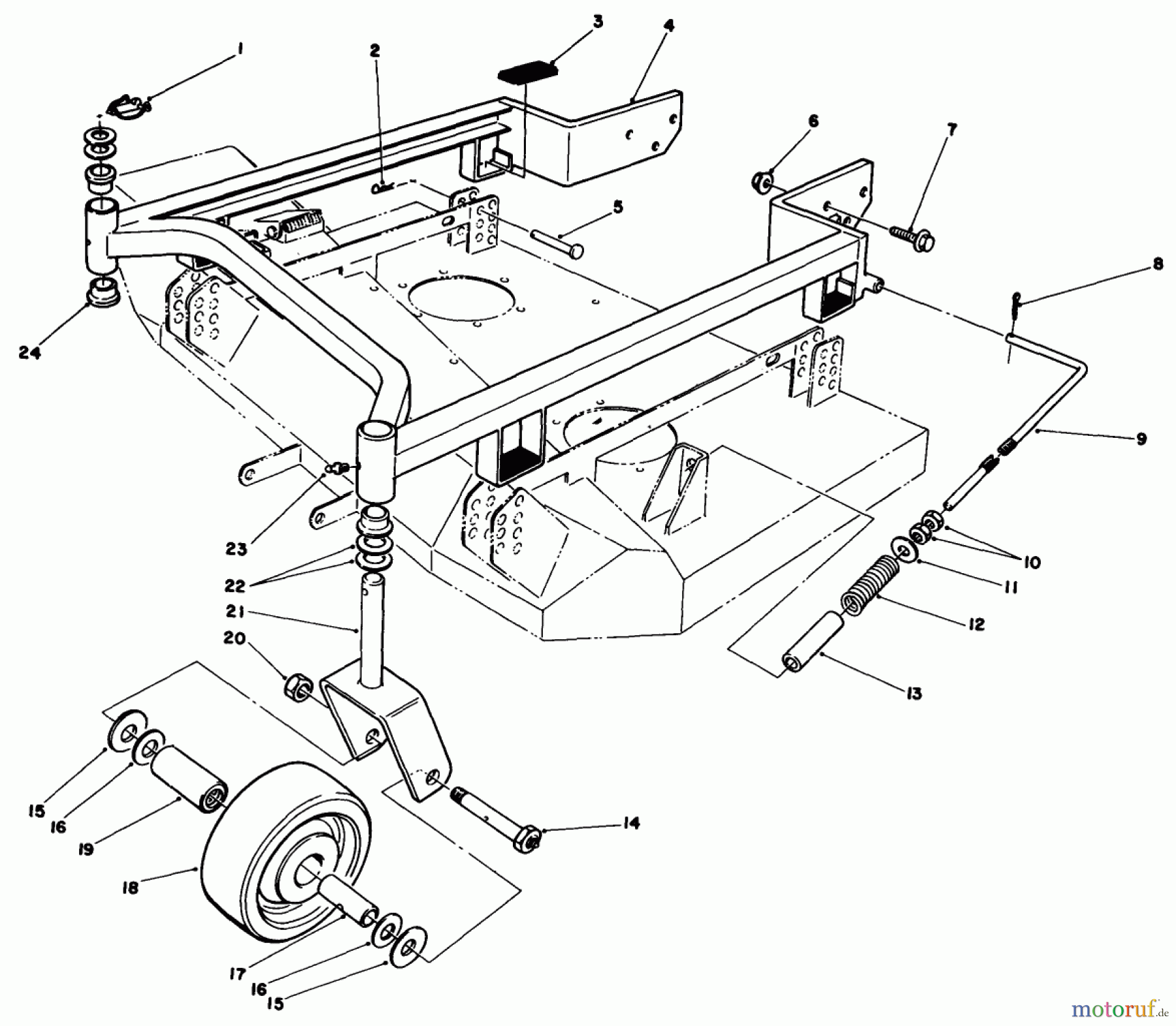  Toro Neu Mowers, Deck Assembly Only 30152 - Toro 52