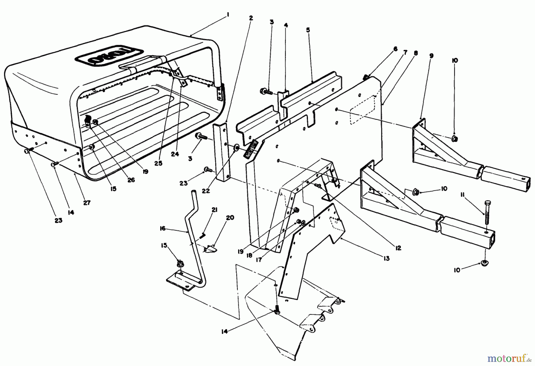 Toro Neu Mowers, Deck Assembly Only 30136 - Toro 36
