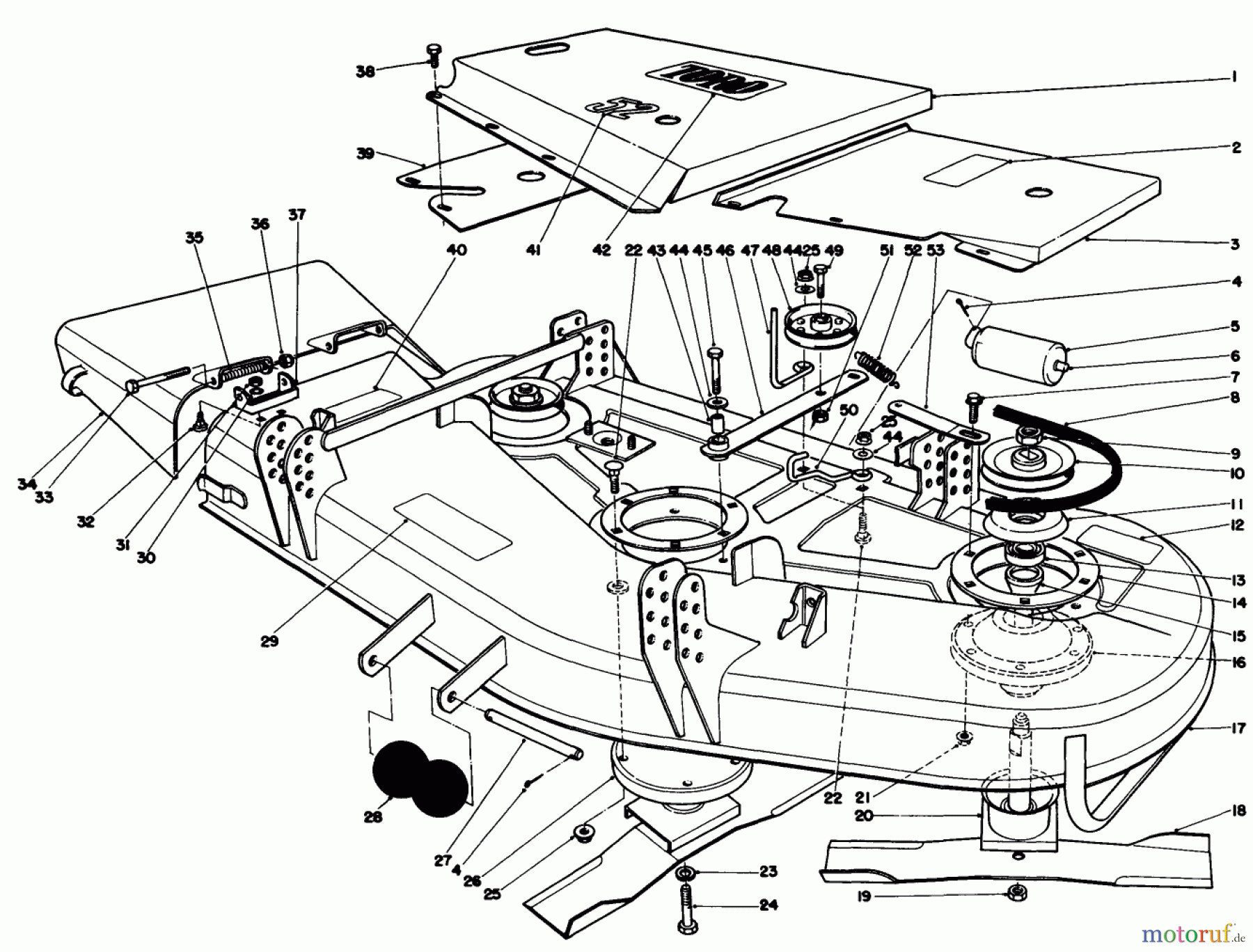 Toro Neu Mowers, Deck Assembly Only 30136 - Toro 36