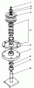 Toro 30111 - Mid-Size Proline Gear Traction Unit, 11 hp, 1984 (4000001-4999999) Ersatzteile DRIVE SPINDLE NO. 51-3540