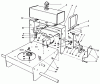 Toro 30111 - Mid-Size Proline Gear Traction Unit, 11 hp, 1984 (4000001-4999999) Ersatzteile FRAME ASSEMBLY