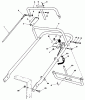 Toro 30111 - Mid-Size Proline Gear Traction Unit, 11 hp, 1984 (4000001-4999999) Ersatzteile HANDLE ASSEMBLY