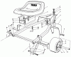 Toro 30111 - Mid-Size Proline Gear Traction Unit, 11 hp, 1984 (4000001-4999999) Ersatzteile SULKY MODEL NO. 30120 (OPTIONAL)