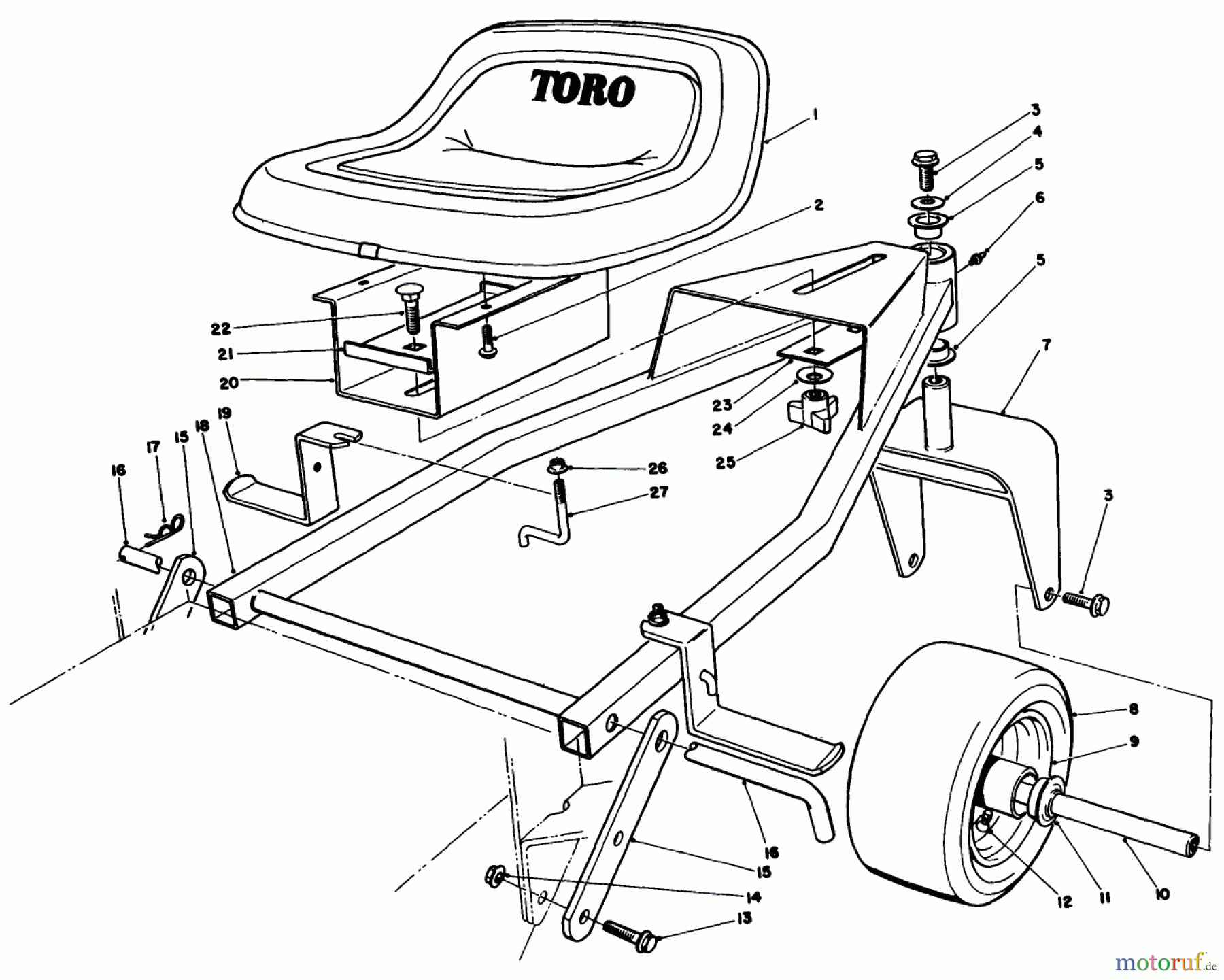 Toro Neu Mowers, Deck Assembly Only 30152 - Toro 52