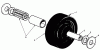 Toro 30136 - 36" Side Discharge Mower, 1987 (7000001-7999999) Ersatzteile CASTOR WHEEL ASSEMBLY NO. 27-1050 (OPTIONAL)