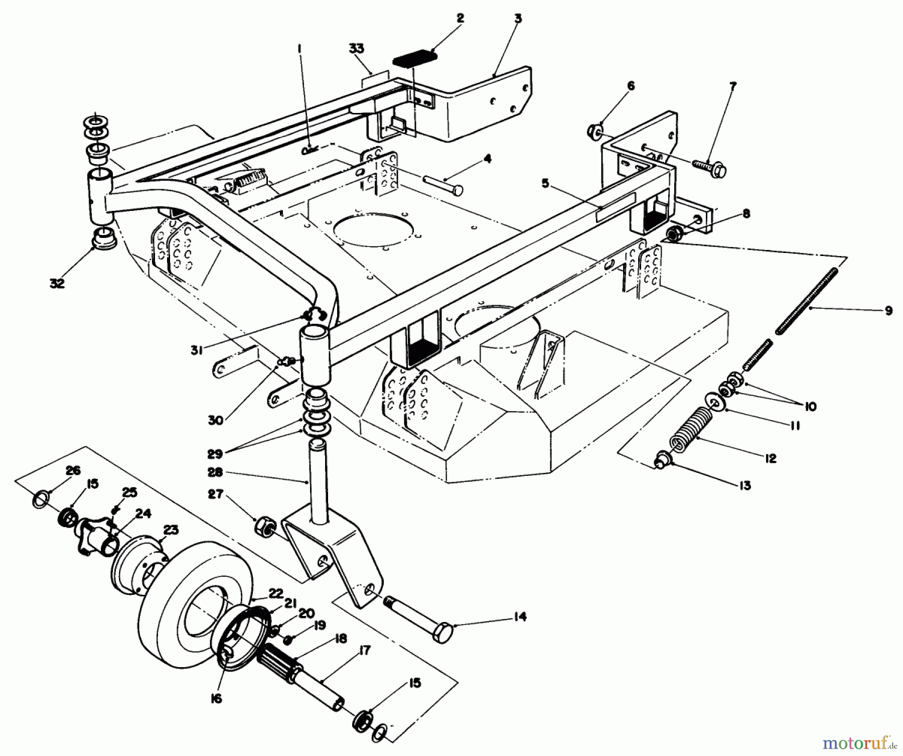 Toro Neu Mowers, Deck Assembly Only 30136 - Toro 36
