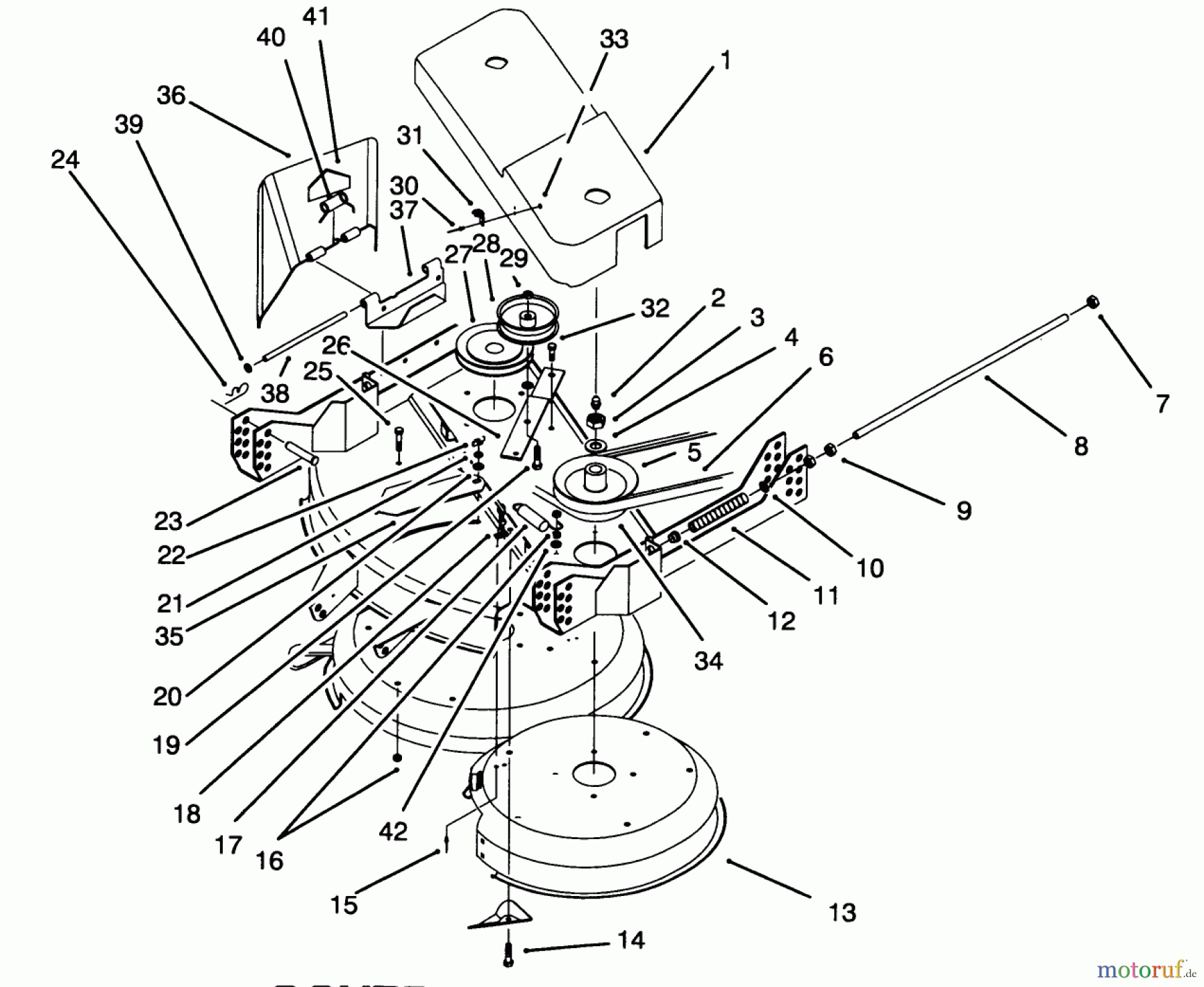 Toro Neu Mowers, Deck Assembly Only 30137 - Toro 37