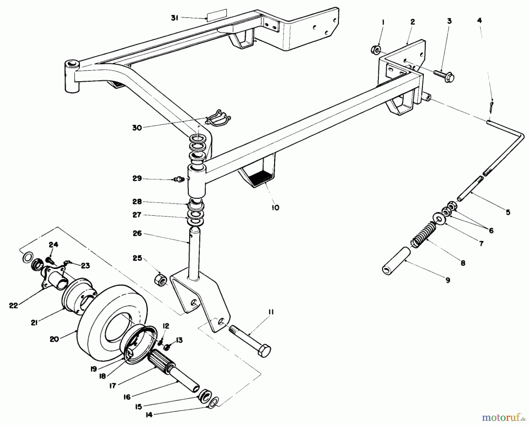 Toro Neu Mowers, Deck Assembly Only 30144 - Toro 44