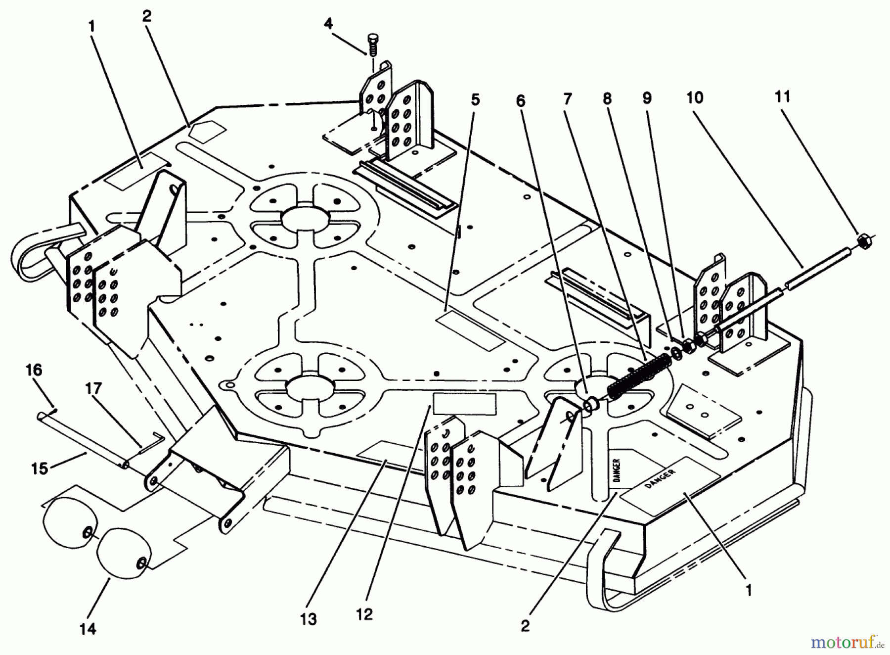 Toro Neu Mowers, Deck Assembly Only 30148 - Toro 48