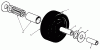 Toro 30152 - 52" Side Discharge Mower, 1989 (900001-999999) Ersatzteile CASTOR WHEEL ASSEMBLY NO. 27-1050 (OPTIONAL)