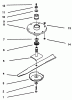 Toro 30162 - 62" Side Discharge Mower, 1993 (390001-399999) Ersatzteile SPINDLE ASSEMBLY & BLADE