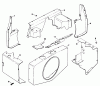 Toro 30544 (117/120) - 44" Side Discharge Mower, Groundsmaster 117/120, 1989 (900001-999999) Ersatzteile BAFFLES & SHROUD-GROUP 2 ENGINE KOHLER MODEL NO. KT17QS TYPE NO. 24324