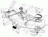 Toro 30544 (117/120) - 44" Side Discharge Mower, Groundsmaster 117/120, 1989 (900001-999999) Ersatzteile CUTTING UNIT MODEL NO. 30753 #1