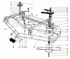 Toro 30544 (117/120) - 44" Side Discharge Mower, Groundsmaster 117/120, 1989 (900001-999999) Ersatzteile CUTTING UNIT MODEL NO. 30768 #1
