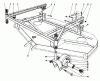 Toro 30544 (117/120) - 44" Side Discharge Mower, Groundsmaster 117/120, 1989 (900001-999999) Ersatzteile CUTTING UNIT MODEL NO. 30768 #3