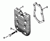 Toro 30544 (117/120) - 44" Side Discharge Mower, Groundsmaster 117/120, 1989 (900001-999999) Ersatzteile CYLINDER HEAD-GROUP 9 ENGINE KOHLER MODEL NO. KT17QS TYPE NO. 24324