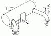 Toro 30544 (117/120) - 44" Side Discharge Mower, Groundsmaster 117/120, 1989 (900001-999999) Ersatzteile EXHAUST-GROUP 12 ENGINE KOHLER MODEL NO. KT17QS TYPE NO. 24324