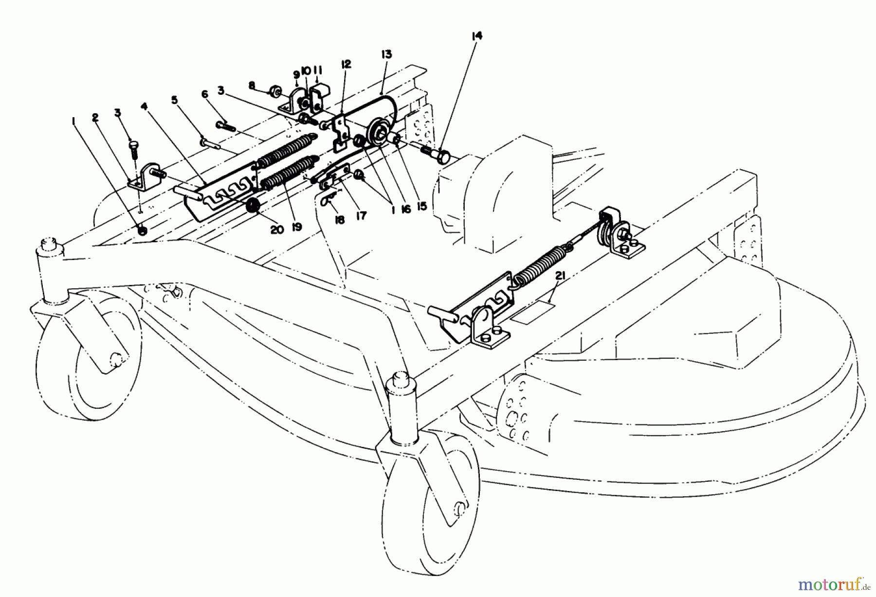 Toro Neu Mowers, Deck Assembly Only 30544 (117/120) - Toro 44