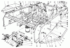 Toro 30544 (117/120) - 44" Side Discharge Mower, Groundsmaster 117/120, 1989 (900001-999999) Ersatzteile FRAME & JACKSHAFT ASSEMBLY
