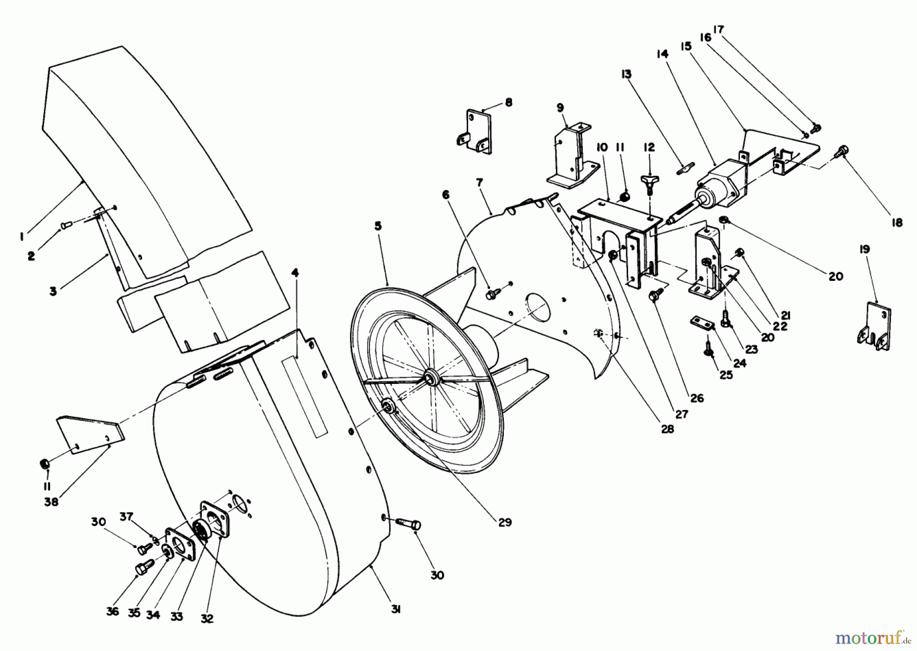 Toro Neu Mowers, Deck Assembly Only 30544 (117/120) - Toro 44