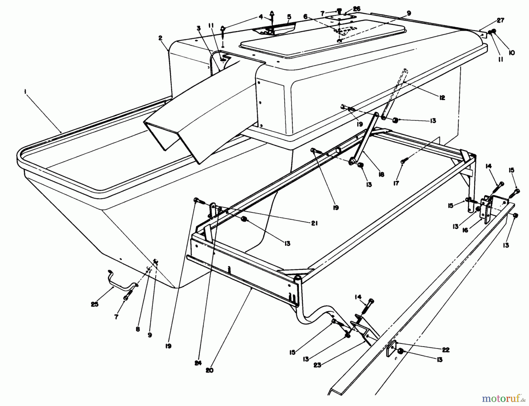 Toro Neu Mowers, Deck Assembly Only 30544 (117/120) - Toro 44