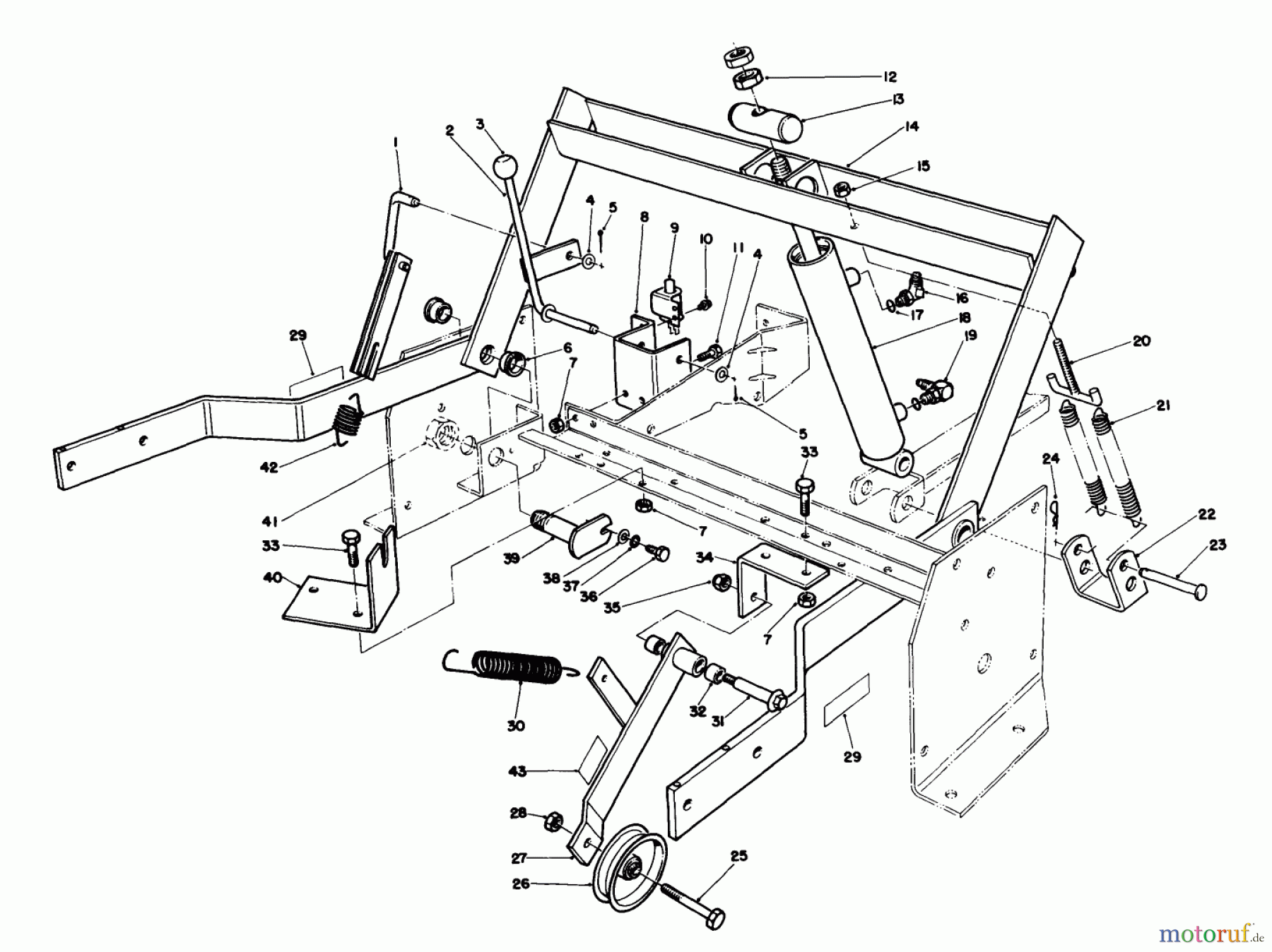 Toro Neu Mowers, Deck Assembly Only 30544 (117/120) - Toro 44