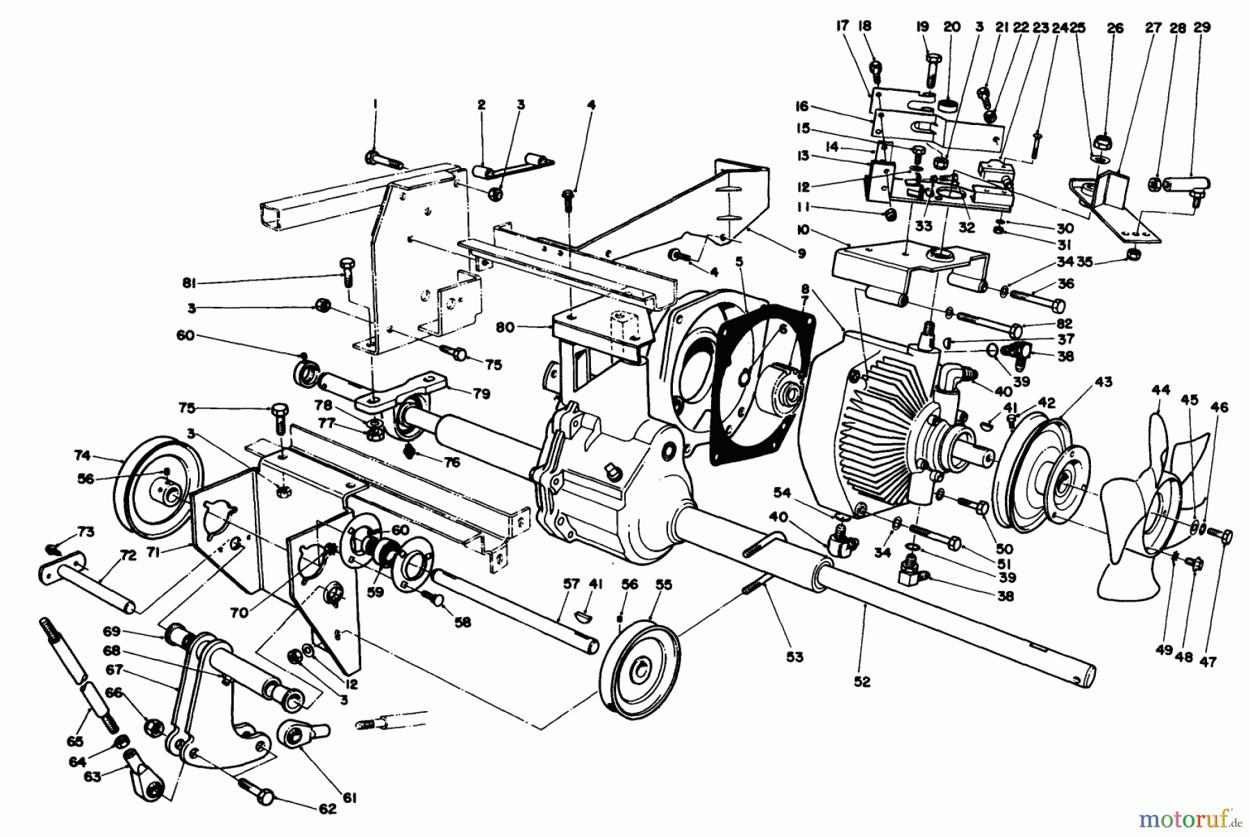 Toro Neu Mowers, Deck Assembly Only 30544 (117/120) - Toro 44