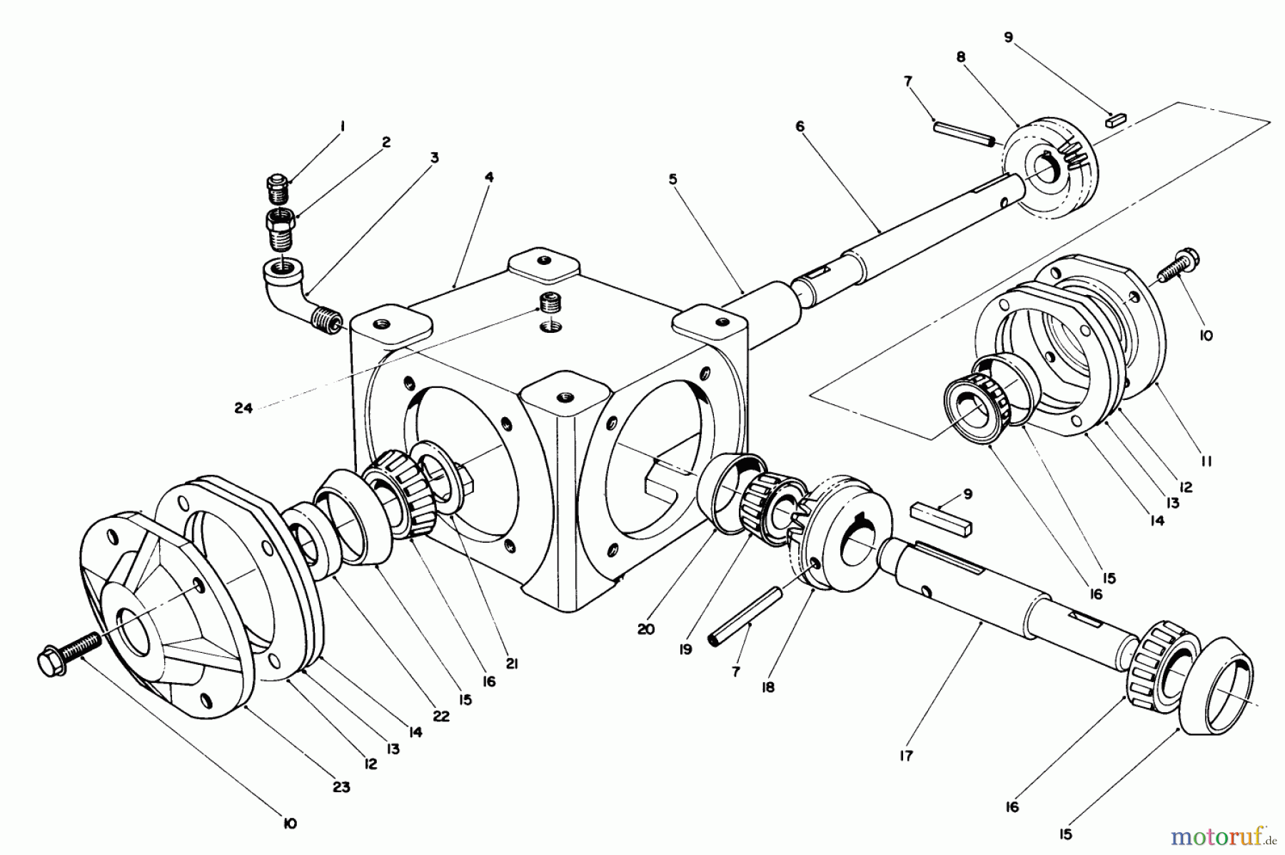 Toro Neu Mowers, Deck Assembly Only 30544 (117/120) - Toro 44