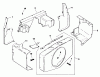 Toro 30544 (117/120) - 44" Side Discharge Mower, Groundsmaster 117/120, 1990 (000001-099999) Ersatzteile BAFFLES & SHROUD ENGINE KOHLER MODEL NO. M18QS-24615