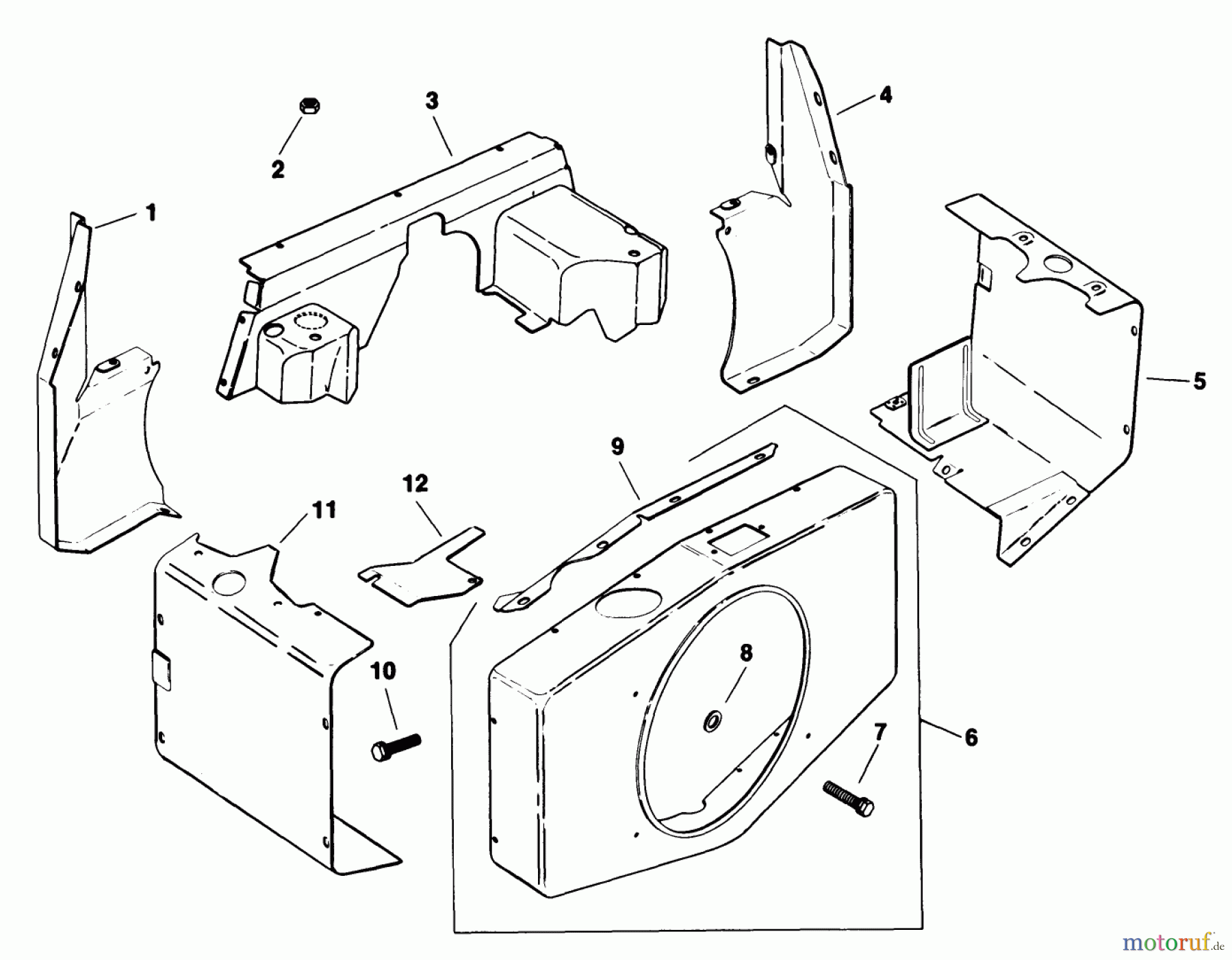 Toro Neu Mowers, Deck Assembly Only 30544 (117/120) - Toro 44
