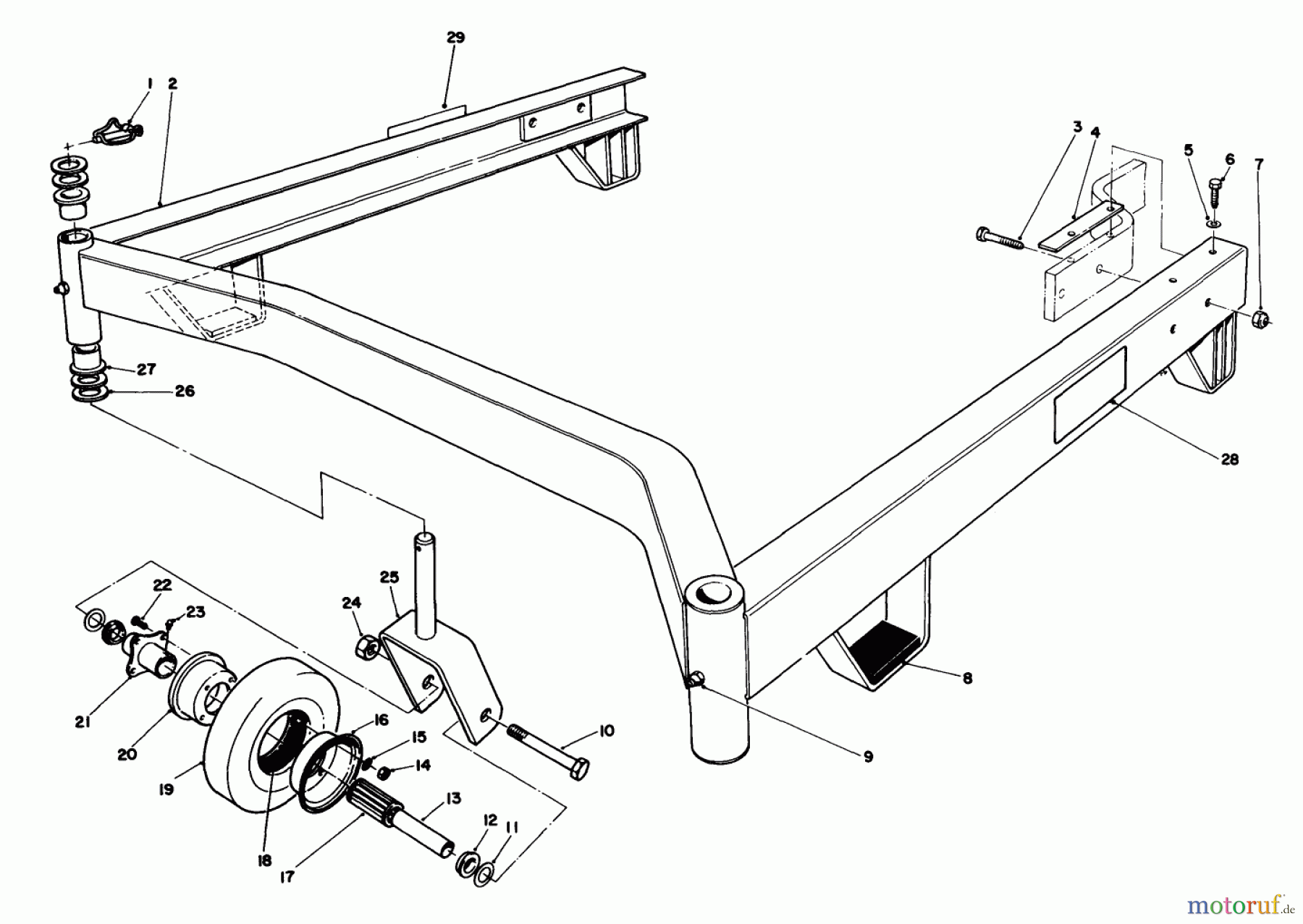  Toro Neu Mowers, Deck Assembly Only 30544 (117/120) - Toro 44