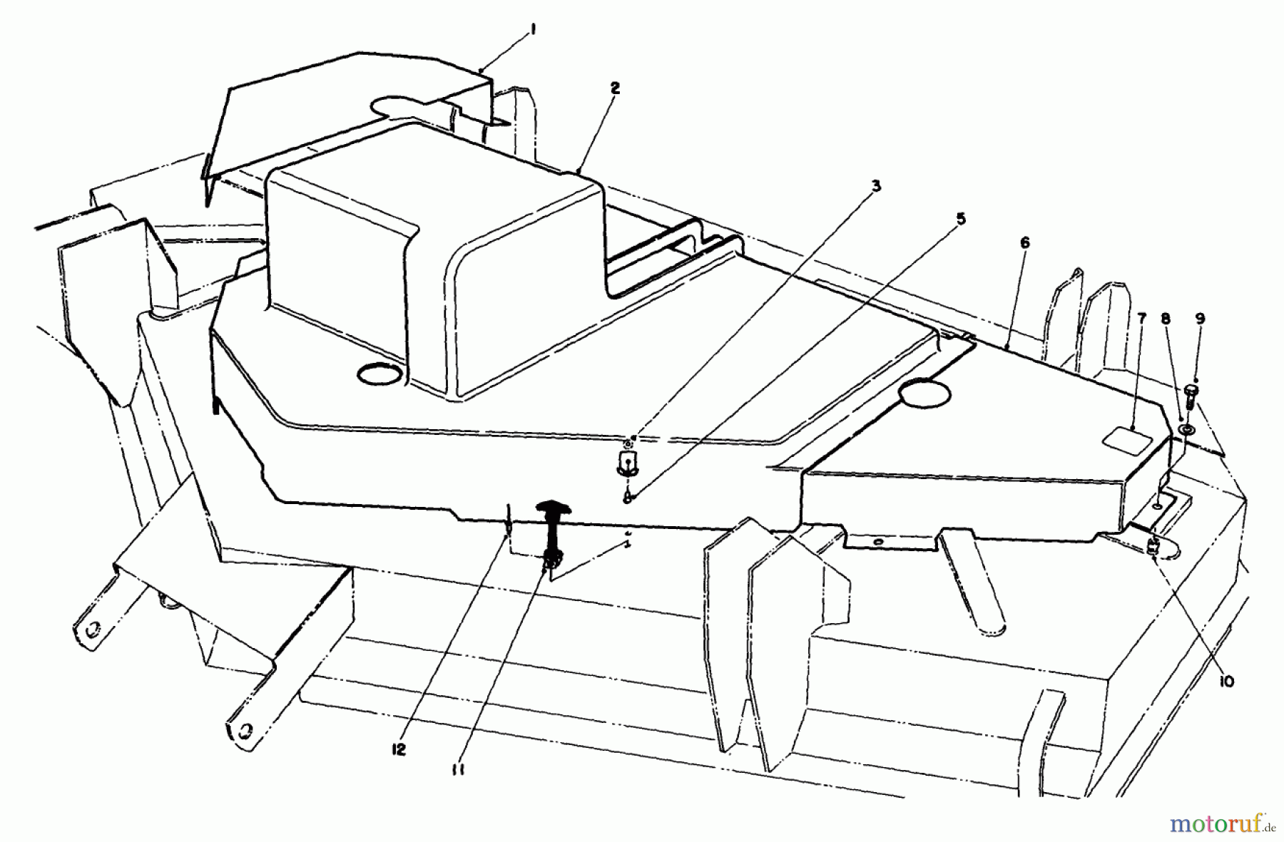  Toro Neu Mowers, Deck Assembly Only 30544 (117/120) - Toro 44